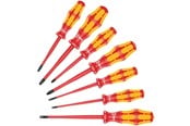 Handverktyg - Wera 160 iss/7 screwdriver set kraftform plus series 100. with reduced blade diameter and smaller handle diameters 7 pieces - 05135961001
