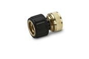 Trädgårdsvattning - Kärcher Slangkoppling i mässing, 1/2" och 5/8" med vattenstopp - 2.645-017.0