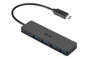 USB Hub - I-Tec USB-C Slim Passive Hub - 4-Port - USB 3.0 - 20 cm cable USB Hub - USB 3.0 - 4 porte - Svart - C31HUB404