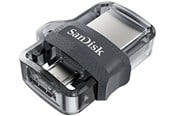 USB-minne - SANDISK Ultra Dual Drive - 128GB - USB-minne - SDDD3-128G-G46