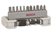 Borr & Bits - Bosch 11-delars skruvbitsats med bitsfäste PH1; PH2; PH3; PZ1; PZ2; PZ3; T10; T15; T20; T25; T30; 25 mm - 2608522129