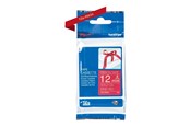Papper, Fotopapper & Etiketter - Brother TZe RW34 textile tape gold/red 12mm/4m - TZERW34