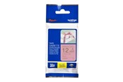 Papper, Fotopapper & Etiketter - Brother TZe RE34 - Gold on pink - Roll (1.2 cm x 4 m) - TZERE34