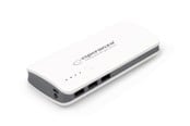 PowerBank - Esperanza POWER BANK RADIUM 8000MAH WHITE/GRAY PowerBank - Vit - 8000 mAh - EMP106WE