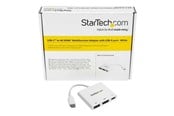 Displaykabel - StarTech.com USB-C to 4K HDMI Multifunction Adapter with Power Delivery and USB-A Port - CDP2HDUACPW