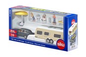 Leksaksbil - SIKU 1:55 Car With Caravan - 319-2542