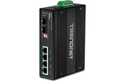 Switch - TRENDnet TI-PG62B 6-Port Industrial Gigabit PoE+ DIN-Rail Switch 12 – 56 V - TI-PG62B