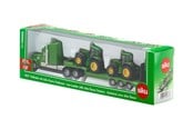 Leksaksbil - SIKU 1:87 Låg lastare m. John Deere-traktorer - 1837