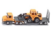 Leksaksbil - SIKU Low loader with front loader 1:64 - 1616
