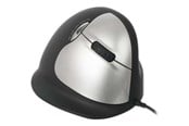 Mus - R-Go Tools R-Go HE Mouse Vertical Mouse Large Right - Ergonomisk mus - 5 knappar - Silver - RGOHELA