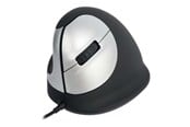 Mus - R-Go Tools R-Go HE Mouse Vertical Mouse Medium Left - Ergonomisk mus - 5 knappar - Silver - RGOHELE