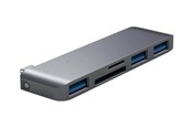 USB Hub - Satechi Hubb, 3 x SuperSpeed USB 3.0, skrivbordsmodell USB Hub - USB 3.0 - 3 porte - Grey - ST-TCUPM