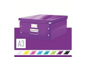Arkivering & Förvaring - Leitz Förvaringslåda Click & Store WOW Large Lila - 60450062