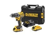 Skruv/Borrmaskine - Dewalt 18V XR borr/skruvmejsel, 2x18 V/2,0 Ah - DCD791D2-QW
