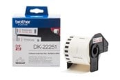 Papper, Fotopapper & Etiketter - Brother DK22251 Continuous Paper Roll 62mm x 15.24m - DK22251