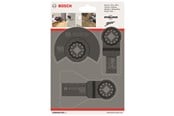 Multiverktyg - Bosch Trägrundsats, 3 delar HCS-segmentsågblad Wood (1x); HCS instickssågblad Wood (1x); BIM instickssågblad Wood and Metal (1x) - 2608662343