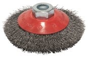 Verktyg - Bosch Konisk borste, vågformad tråd, 100, stål 100 mm, 0,3 mm, M14 - 2608622057