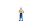 Figure - Bruder Man light skin blue jeans - 60006