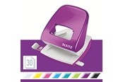 Hålslag- & Häftmaskiner - Leitz Hålslag  WOW 5008 Metall 2-hål (EU) / 30ark Lila - 50081062