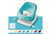 Hålslag- & Häftmaskiner - Leitz Hålslag  WOW 5008 Metall 2-hål (EU) / 30ark Isblå - 50081051