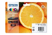 Skrivartillbehör-bläck-toner - Epson 33 Multipack - 5 pakker - sort gul cyan magenta foto-sort - original - blækpatron - C13T33374021