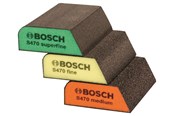 Slipmaskin - Bosch 3 stk. slipsvampar, profil 97 x 69 x 26 mm, M, F, SF - 2609256F15
