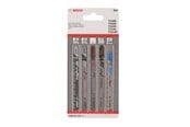 Verktyg - Bosch 5-delars sticksågsbladsats, allround T 144 D; T 101 B; T 102 H; T 113 A; T 121 AF - 2608667856
