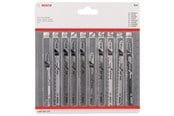 Sticksågar - Bosch 10-delars sticksågsbladsats, Clean Precision - 2607011172