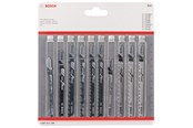 Sticksågar - Bosch 10-delars sticksågsbladsats, Wood - 2607011169