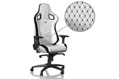 Gamingstol - noblechairs EPIC Series - White / Black Gaming Stol - Vit - PU-skin - Upp till 120 kg - NBL-PU-WHT-001
