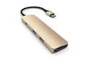 Dockning - Satechi Slim Aluminum Multi-Port Adapter - USB-C - 4K HDMI - 2-Port USB-A - ST-CMAG