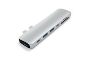 Dockning - Satechi USB-C PRO Hub with 4K HDMI 85W - Silver - ST-CMBPS