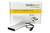 Displaykabel - StarTech.com Thunderbolt 3 Dual HDMI Adapter - 4K 60Hz - Silver - TB32HD24K60