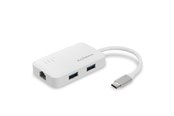 Nätverkskort (adaptrar osv.) - Edimax EU-4308 USB-C to 3-Port USB 3.0 Gigabit Ethernet Hub - EU-4308