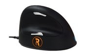 Mus - R-Go Tools R-Go HE Break L - Ergonomisk mus - 4 knappar - Svart - RGOBRHEMLR