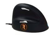 Mus - R-Go Tools R-Go HE Break L - Ergonomisk mus - 4 knappar - Svart - RGOBRHEMLR