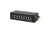 Nätverks tillbehör - LogiLink NP0018B Cat.6A Patch Panel 8 ports shielded Desktop black - NP0018B