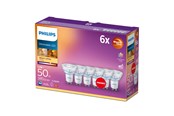 Glödlampor - Philips LED-glödlampa Spot 3.8W/922-927 (50W) 36° WarmGlow Dimmable 6-pack GU10 - 929002065733