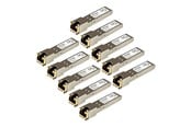 Repeatrar, förstärkare, broar och transceivers - StarTech.com Gigabit RJ45 Copper SFP Transceiver Module - HP J8177C Compatible - SFP (mini-GBIC) transceiver modul - Gigabit Ethernet - J8177C10PKST
