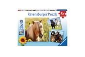 Pusselspel - Ravensburger Loving Horses 3x49p Golv - 80113