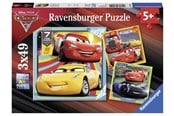 Pusselspel - Ravensburger Cars Legends Of The Track 3x49p - 080151