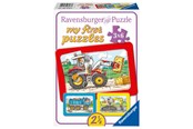 Pusselspel - Ravensburger Excavator Tractor & Dump Tractor 3x6p - 65738