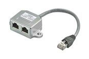 Nätverkskabel - Pro splitter (Y-adapter) 2x RJ45 - Grå - 68909