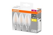 Glödlampor - Osram LED-glödlampa Candle 4W/827 (40W) 3-pack E14 - 4058075819375