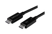 FireWire-kabel - StarTech.com Thunderbolt 3 (40Gbps) USB C Cable - Black - 50cm - TBLT34MM50CM