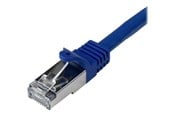 Nätverkskabel - StarTech.com 0.5m Blue Cat6 / Cat 6 Shielded (SFTP) Patch Cable 0.5 m - patchkabel - 50 cm - blå - N6SPAT50CMBL