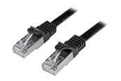 Nätverkskabel - StarTech.com 0.5m Black Cat6 / Cat 6 Shielded (SFTP) Patch Cable 0.5 m - patchkabel - 50 cm - sort - Svart - 0.5m - N6SPAT50CMBK