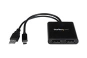 Video Switch - StarTech.com Mini DisplayPort to DP Multi Monitor Splitter - 2-Port MST Hub - videosplitter - 2 porte - MSTMDP122DP