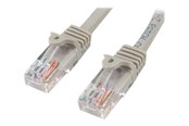 Nätverkskabel - StarTech.com 5m Grey Cat5e / Cat 5 Snagless Patch Cable 5 m - patchkabel - 5 m - grå - Grå - 5m - 45PAT5MGR