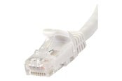 Nätverkskabel - StarTech.com 0.5m White Cat6 / Cat 6 Snagless Ethernet Patch Cable 0.5 m - netværkskabel - 50 cm - hvid - Vit - 0.5m - N6PATC50CMWH